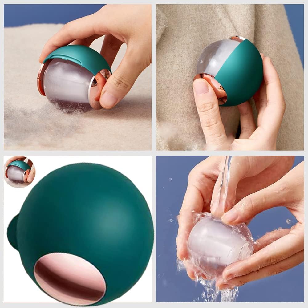 Multifunctional Lint Remover, Mini Travel Portable Lint Roller Ball, Pet Hair Remover, Clothes Fuzz Remover, Household Dedust and Food Scraps Remover, Reusable and Washable Extra Sticky Rollers
