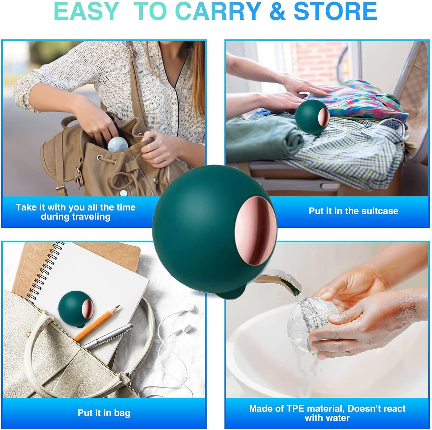 Multifunctional Lint Remover, Mini Travel Portable Lint Roller Ball, Pet Hair Remover, Clothes Fuzz Remover, Household Dedust and Food Scraps Remover, Reusable and Washable Extra Sticky Rollers