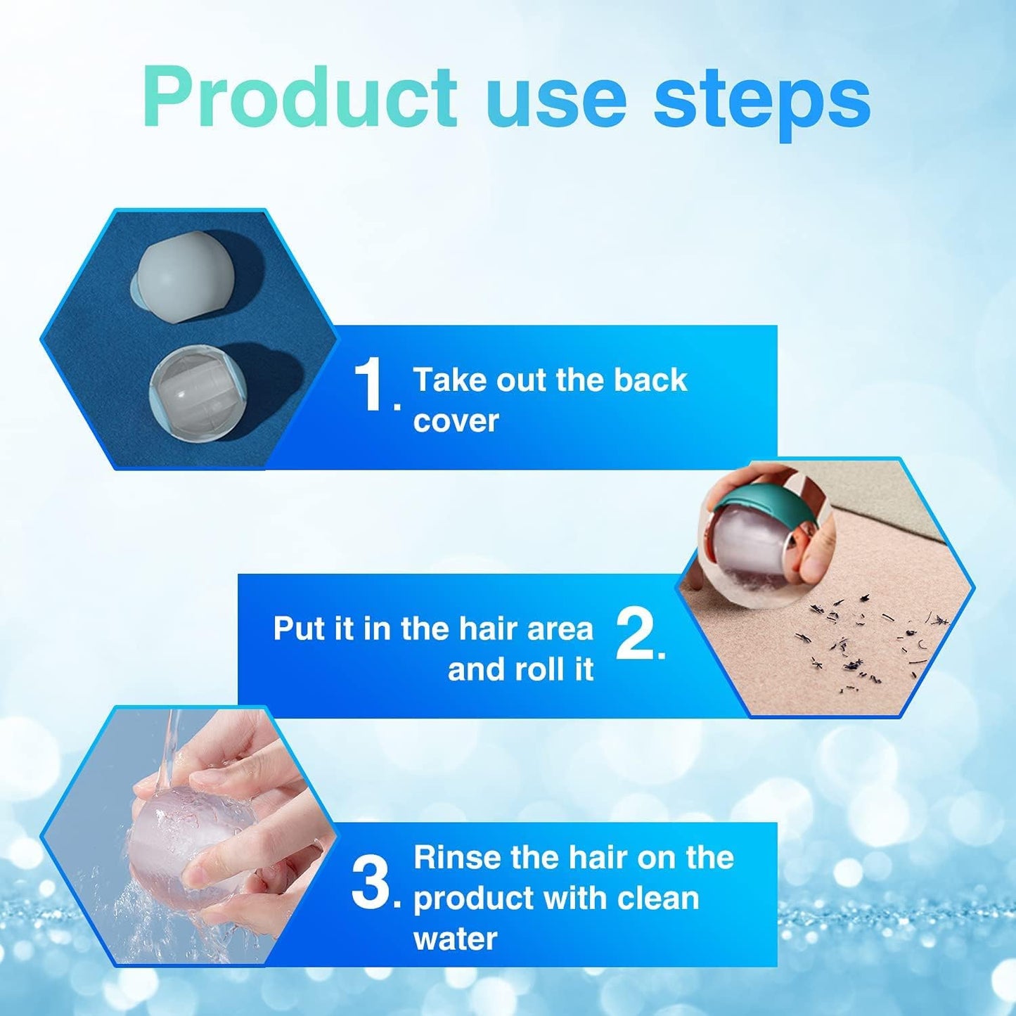 Multifunctional Lint Remover, Mini Travel Portable Lint Roller Ball, Pet Hair Remover, Clothes Fuzz Remover, Household Dedust and Food Scraps Remover, Reusable and Washable Extra Sticky Rollers