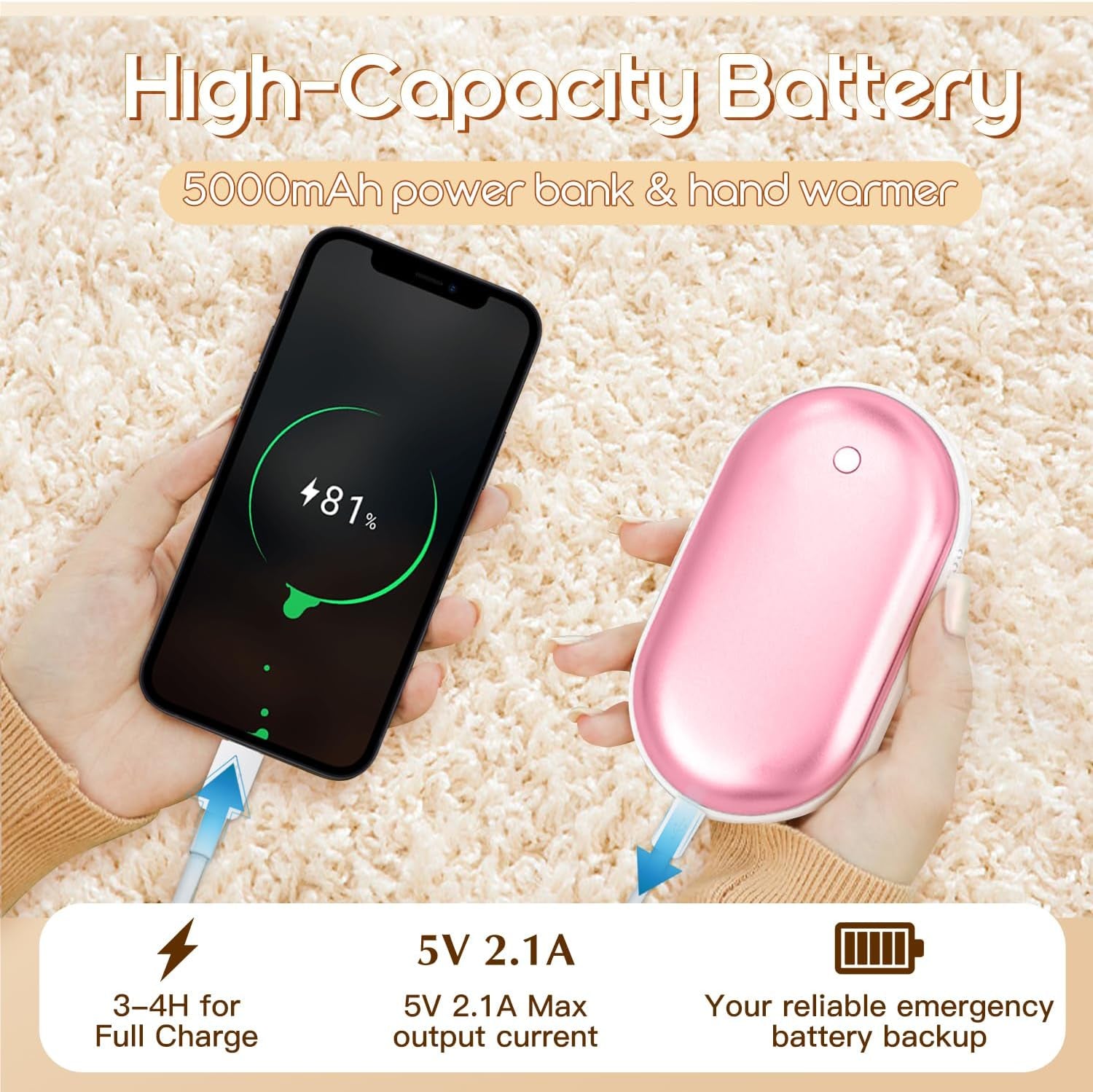  Portable Hand Warmers & Power Bank